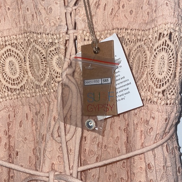 NWT Surf Gypsy Eyelet Tank Tiered Dress - Picture 3 of 8